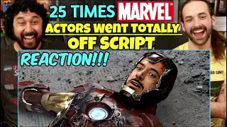 25 Times MARVEL ACTORS Went Totally Off Script - REACTION!!!