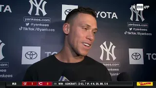 Aaron Judge discusses the Yankees 2-1 win