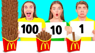 100 слоев еды Челлендж с DaRaDa Challenge