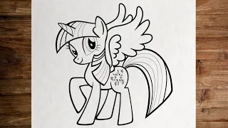 How to draw Twilight Sparkle ✨️