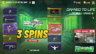 Trying 3 Spins on Damned to Life Mythic Drop Codm | Mythic CBR4 Amoeba Cod Mobile