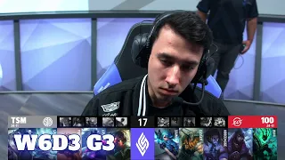 TSM vs 100 Thieves | Week 6 Day 3 S11 LCS Summer 2021 | TSM vs 100 W6D3 Full Game