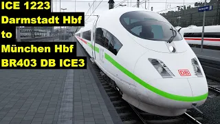 ICE 1223 - Darmstadt Hbf to München Hbf - BR403 DB ICE3