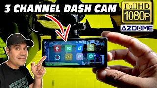 AZDOME M560 3CH Dash Cam 3 Channel 64GB REVIEW