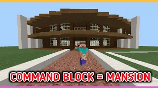 How to make house in minecraft using command block - Part 11