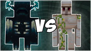 Warden vs Iron Golem - Minecraft Mob Battle