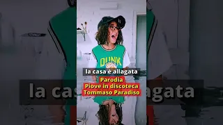 💧Parodia Piove in discoteca Tommaso Paradiso💚#shorts#jacopoeginevra #tommasoparadiso #parodia #funny