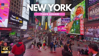 [4K]🇺🇸🗽New York Walking Tour ❤️Times Square👍 in New York City USA  Travel Guide 🚶‍♂️