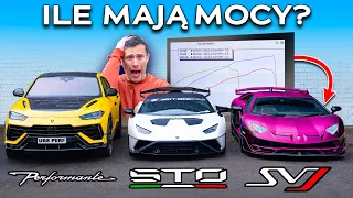 Lambo Aventador SVJ v Huracan STO v Urus Performante: "WYŚCIG" NA HAMOWNI