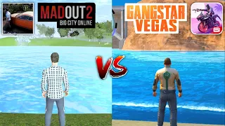 MadOut2 Big City Online vs Gangstar Vegas Comparison | Open World Games Comparison