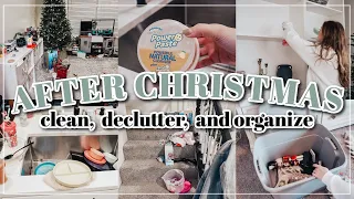 AFTER CHRISTMAS CLEAN AND DECLUTTER WITH ME // CLEANING MOTIVATION // SPEED CLEANING