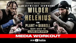 Wilder vs Helenius FINAL MEDIA WORKOUT | #WilderHelenius