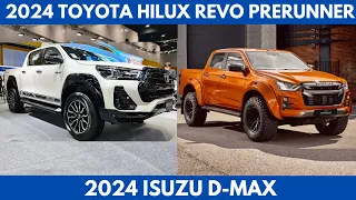 2024 Toyota Hilux Revo Prerunner Vs. 2024 Isuzu D-Max  are both mid-size pickup trucks Comparison