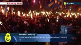 Bandera Anniversary: Controversial Ukrainian nationalist is remembered in march through Kiev