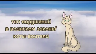 Топ нарушений в воинском законе/коты-воители