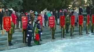 Торжественный марш-митинг Международной Вахты памяти "Нас миллионы Панфиловцев" в г.Челябинске