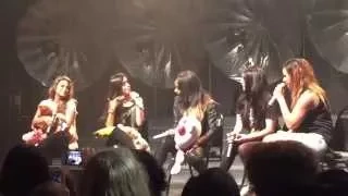 Fifth Harmony Soundcheck q&a - The Vic Theater March 14th Chicago