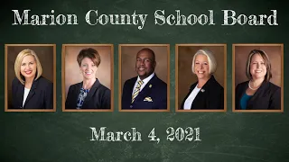 March 4th, 2021 Marion County School Board Work Session