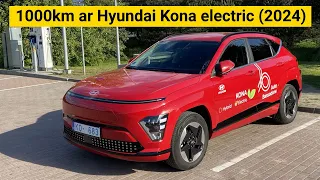 1000km brauciens ar Hyundai Kona electric 2024 elektroauto