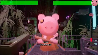 FNaF Security Breach What if PIGGY was a BOSS over MONTY WITH Healthbars