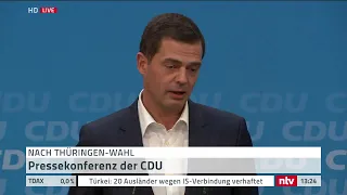 Live: Das sagt die CDU zum Wahlergebnis in Thüringen