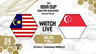 Malaysia v Singapore | Full Basketball Game | FIBA Asia Cup 2025 Pre-Qualifiers