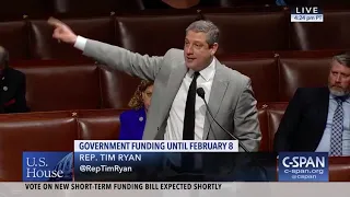 Congressman Tim Ryan Delivers House Floor Speech on the Government Shutdown