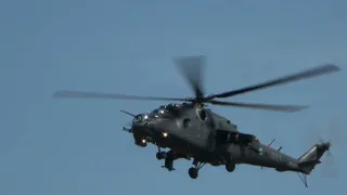 Hungarian Air Force Mil Mi 24P display at RIAT 2022