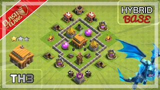 ✅ BEST Town Hall 3 (TH3) Hybrid Base 2022 - LINK