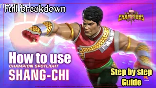 How to use Shang-Chi |Full Breakdown| - Marvel Contest of Champions