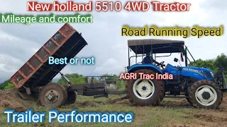 New holland 5510 4WD Tractor trailer Performance | New Holland 5510 4WD Tractor trailer Performance