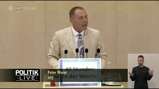 Peter Wurm - Arbeitszeitflexibilisierung - 5.7.2018