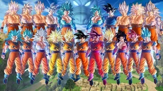 DBXV2: Goku Kaioken-1-2-3-4-5-SSG-SSB-SSB2-SSB3-SSB4-SSB5-UI-MUI-UISS1-UISS2-UISS3-UISS4-UISS5-UISSU