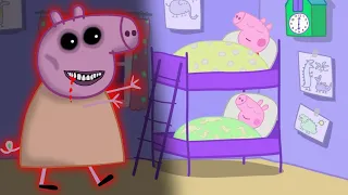 Zombie Mommy Pig Visits Peppa Pig House ?? | Peppa Pig Funny Animation