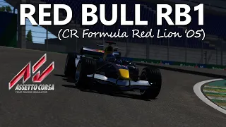 CR Formula's AWESOME New Red Bull RB1 for Assetto Corsa (Red Lion '05)