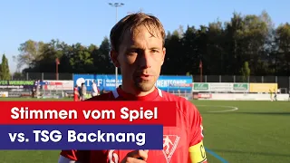 Stimmen zum Spiel | 1.FC Rielasingen Arlen - TSG Backnang 2:1🎙️