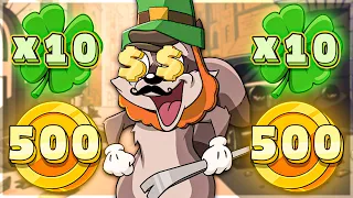 500X COIN AND 10X CLOVER On LE BANDIT SLOT!!
