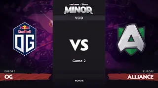 [RU] OG vs Alliance, Game 2, EU Qualifiers, StarLadder ImbaTV Dota 2 Minor