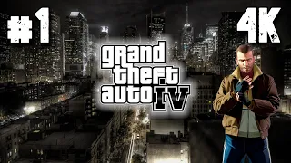 Grand Theft Auto 4 ⦁ Прохождение #1 ⦁ Без комментариев ⦁ 4K60FPS