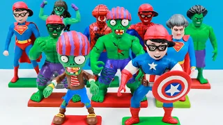 Scary Teacher 3D & Nickhulk mixed Superheroes with clay 💀 Scary Teacher 3D 💀 Polymer Clay Tutorial