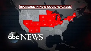 COVID-19 cases surge in nearly half the country