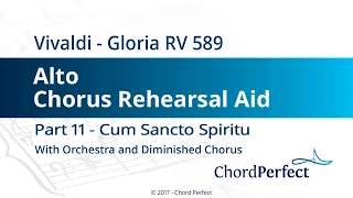 Vivaldi's Gloria Part 11 - Cum Sancto Spiritu - Alto Chorus Rehearsal Aid