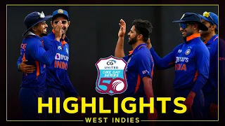 Highlights | West Indies v India | India Win By 3 Runs In Dramatic Finish | 1st CG United ODI