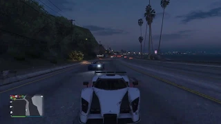 GTA 5 Online - street racing crash