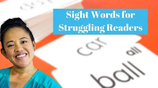 How to teach Sight words to struggling readers K 2