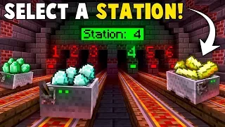 Automatic RAILWAY STATION System! - Minecraft Tutorial