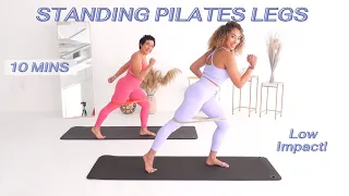 Low-Impact Pilates Legs! All Standing Exercises Using Mini-Resistance Bands