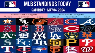 MLB Standings 2024 Today as of May 04, 2024 | Major League Baseball Standings | MLB 2024