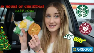 24 hours eating ONLY Christmas fast food