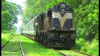 Maitree Express (BR Rake/IR Loco) crossing Bangladesh India Border (Darshana/Gede)